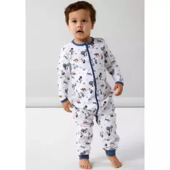 Name It Пижама «NBMNIGHTSUIT ZIP FOREST NOOS», цвет bright white