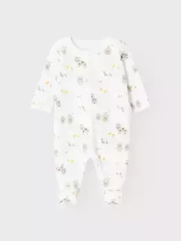 Name It Пижама "NBNNIGHTSUIT W/F FARM ANIMALS NOOS", белый