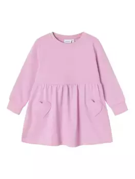 Name It спортивное платье "NMFKATLA SWEAT DRESS UNB", цвет Pastel Lavender