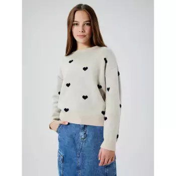 Name It Свитер с круглым вырезом «NKFODESSA LS KNIT BF», цвет Pure Cashmere