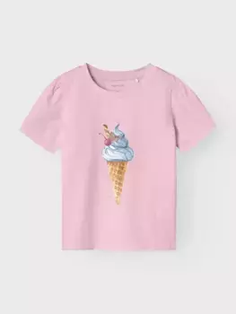 Name It Топ-рубашка "NMFFAE SS TOP", розовый
