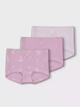 Name It Трусики-боксеры "NMFTIGHTS 3P PINK BUTTERFLY NOOS" (комплект, 3 шт.), цвет Pink Lavender