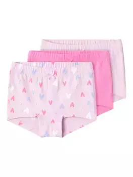 Name It трусы-боксеры "NMFTIGHTS 3P PINK HEARTS NOOS", цвет Pink Lavender