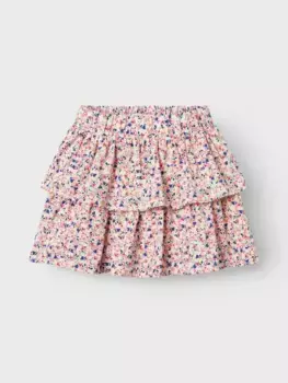 Name It Volantrock "NKFVINAYA SKIRT FFF NOOS", белый