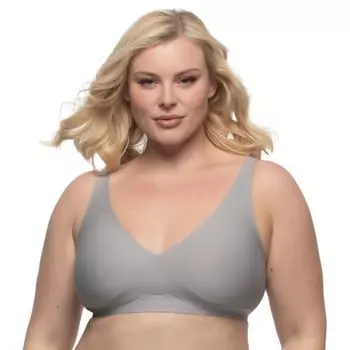 Намек на кожу бесшовный беспроводной бралетт 170175 Jezebel, цвет gull gray