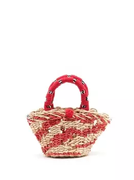 Nannacay маленькая соломенная сумка-тоут Amora, мультиколор