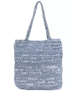 Nannacay соломенная сумка на плечо Sage, синий