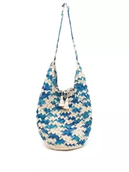 Nannacay соломенная сумка на плечо Santa Isabel, синий