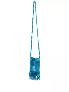 Nannacay сумка через плечо Caroline с бусинами, синий