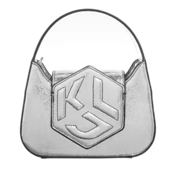 Нано сумка шестиугольника Karl Lagerfeld Jeans, серебряный