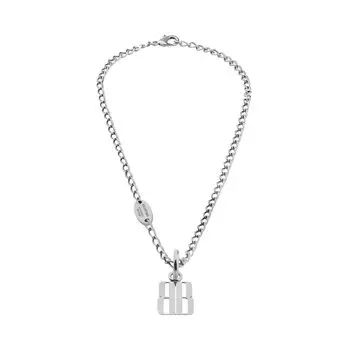 Нано тонкое ожерелье BALENCIAGA, серебряный