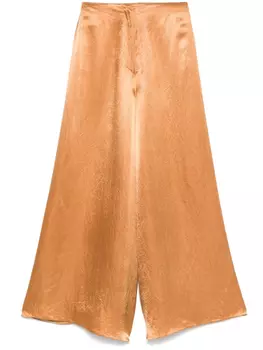 Nanushka атласные брюки, коричневый