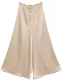 Nanushka атласные брюки, нейтральный