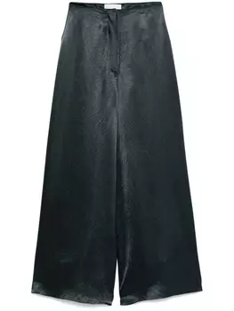 Nanushka атласные брюки, серый