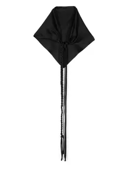 Nanushka атласный платок Brita, черный