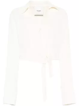 Nanushka блузка Enola, нейтральный