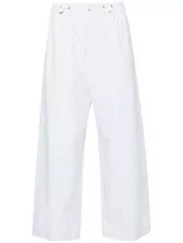 Nanushka брюки Arnaud в тонкую полоску, синий