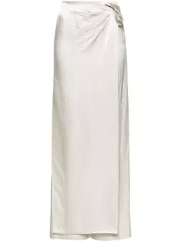 Nanushka брюки палаццо Kehlani с драпировкой, нейтральный цвет