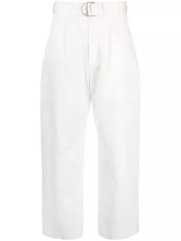 Nanushka брюки Radia с завышенной талией, белый