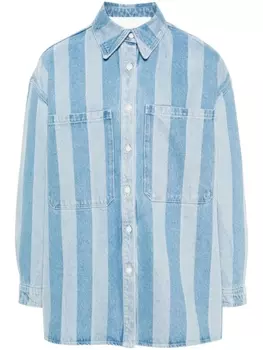 Nanushka джинсовая рубашка Beaux, синий