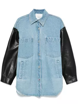 Nanushka джинсовая рубашка, синий