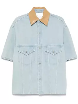 Nanushka джинсовая рубашка, синий