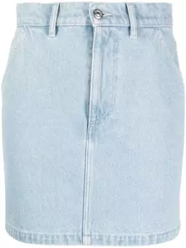 Nanushka джинсовая юбка мини, синий