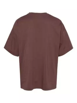 Nanushka футболка с вышивкой, коричневый