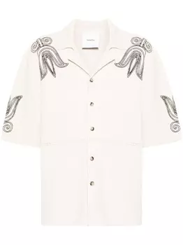 Nanushka кардиган с вышивкой, нейтральный цвет