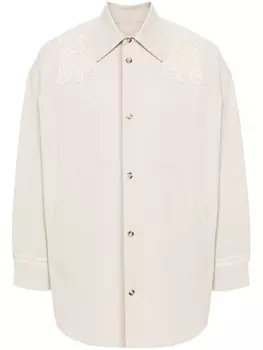 Nanushka куртка Marlas с аппликацией, нейтральный цвет