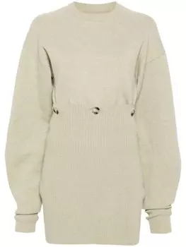 Nanushka модульное мини-платье, зеленый