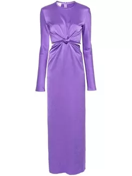 Nanushka платье макси Bonno с вырезом, фиолетовый