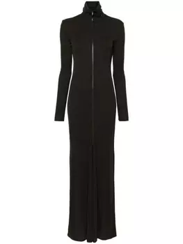 Nanushka платье макси на молнии, серый