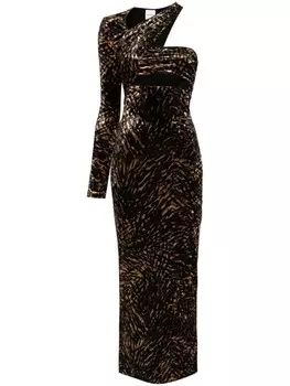 Nanushka платье миди Neave, оранжевый