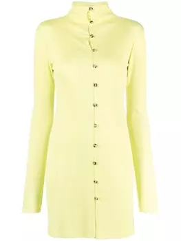 Nanushka платье мини Syenna на пуговицах, зеленый
