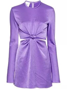 Nanushka платье мини Tazia с вырезами, фиолетовый
