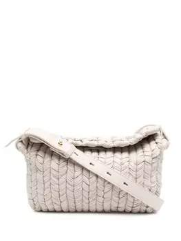 Nanushka плетеная сумка на плечо The Busket, нейтральный цвет