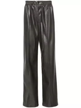 Nanushka прямые брюки с кулиской, серый