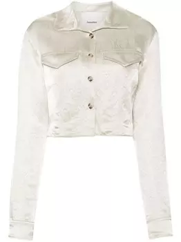 Nanushka рубашка Janyn, нейтральный цвет