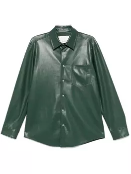 Nanushka рубашка Onni, зеленый