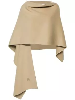 Nanushka шарф с бахромой, зеленый