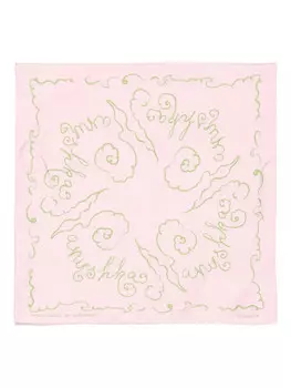 Nanushka шелковый платок, розовый