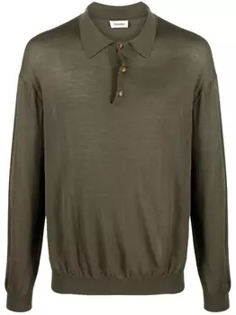 Nanushka шерстяная рубашка поло, зеленый
