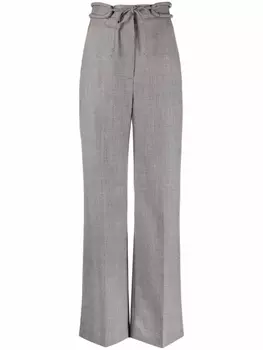 Nanushka широкие брюки в ломаную клетку, белый