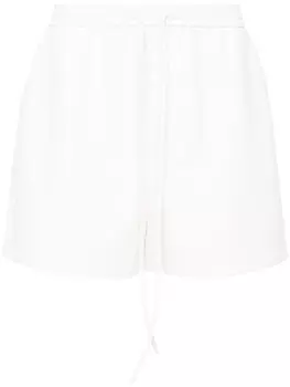 Nanushka шорты Okobor из искусственной кожи, белый