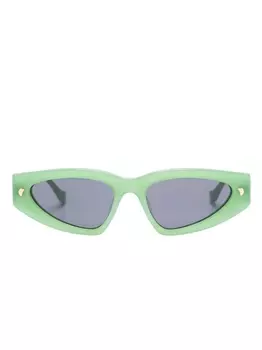 Nanushka солнцезащитные очки Crista, зеленый