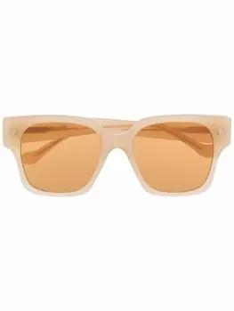 Nanushka солнцезащитные очки Shae в D-образной оправе, нейтральный