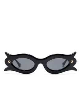 Nanushka солнцезащитные очки Tully, черный