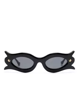 Nanushka солнцезащитные очки Tully, черный