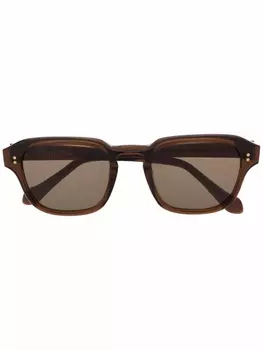 Nanushka солнцезащитные очки в квадратной оправе, коричневый
